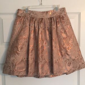 Banana Republic Rose Gold Circle Skirt